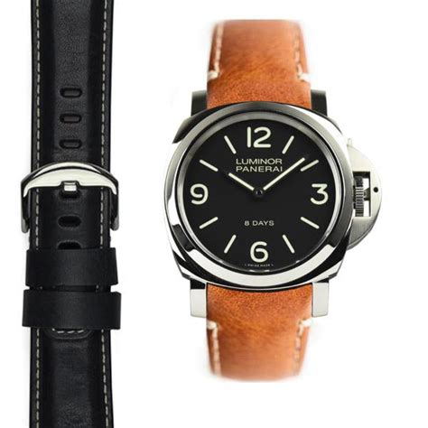 watch strap for panerai luminor|Panerai leather strap.